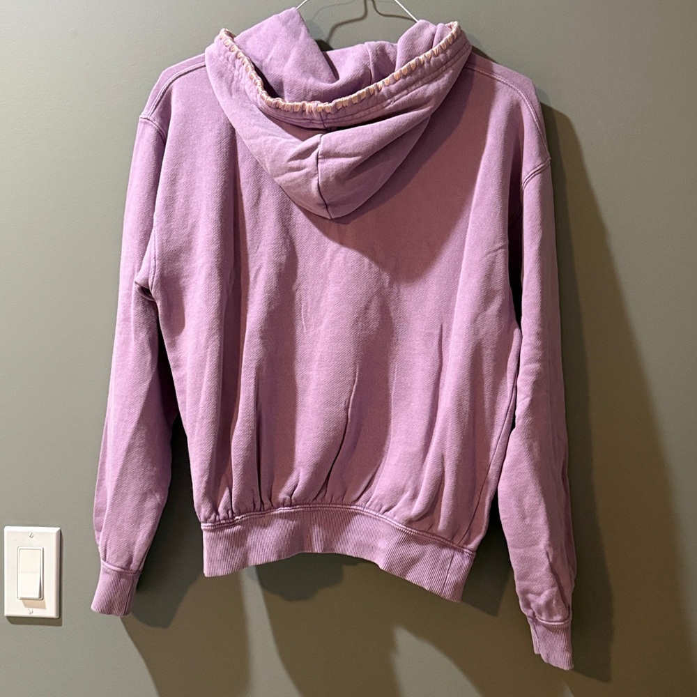 Free People Love Letters Lavender Hoodie Embroidered XS NWT Sold Out Unique - Picture 7 of 8